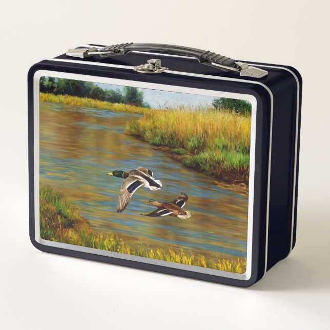 Lunch Box Canards-Majards Survolant L'Étang (Devant)