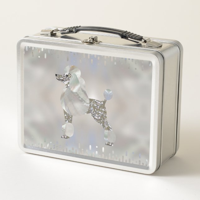 Lunch Box Caniche de luxe de perle et d'ormeau (Devant)