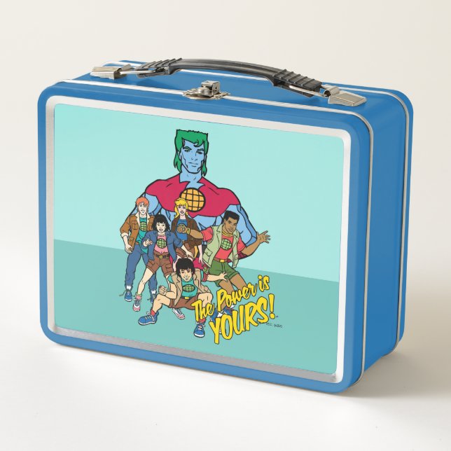 Lunch Box Captain Planet Group Graphic - La Puissance Est À  (Devant)