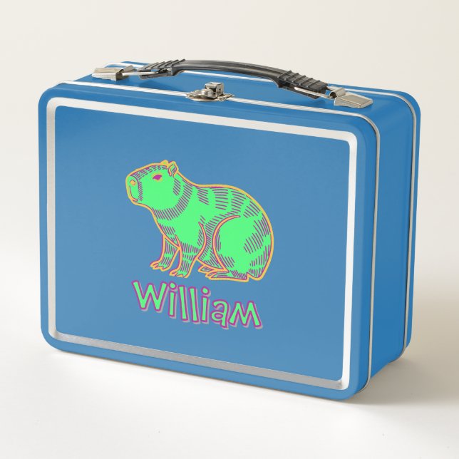 Lunch Box Capybara Néon  (Devant)