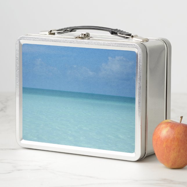 Lunch Box Caraïbes Horizon Tropical Turquoise Bleu (En situation)