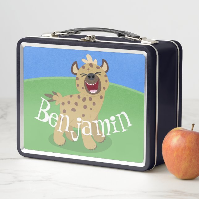Lunch Box Caricature amusante hyena riant illustration (En situation)