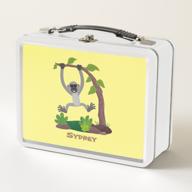 Lunch Box Caricature de bande de gibbon joyeux (Devant)