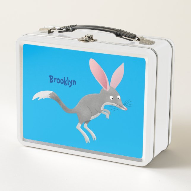 Lunch Box Caricature de bilby australien très heureuse (Devant)