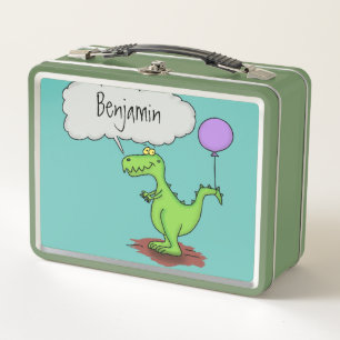 Lunch Box Caricature de dragon dragon drôle et vert respiran