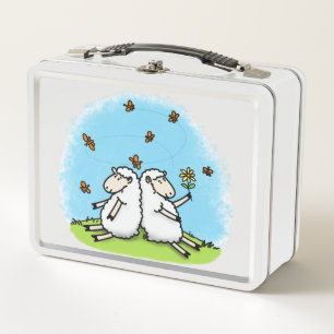 Lunch Box Caricature de mouton mignon.