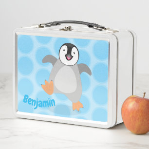 Lunch Box Caricature de pingouin mignonne bébé heureux emper