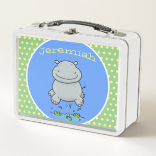 Lunch Box Caricature d'hippo très heureuse
