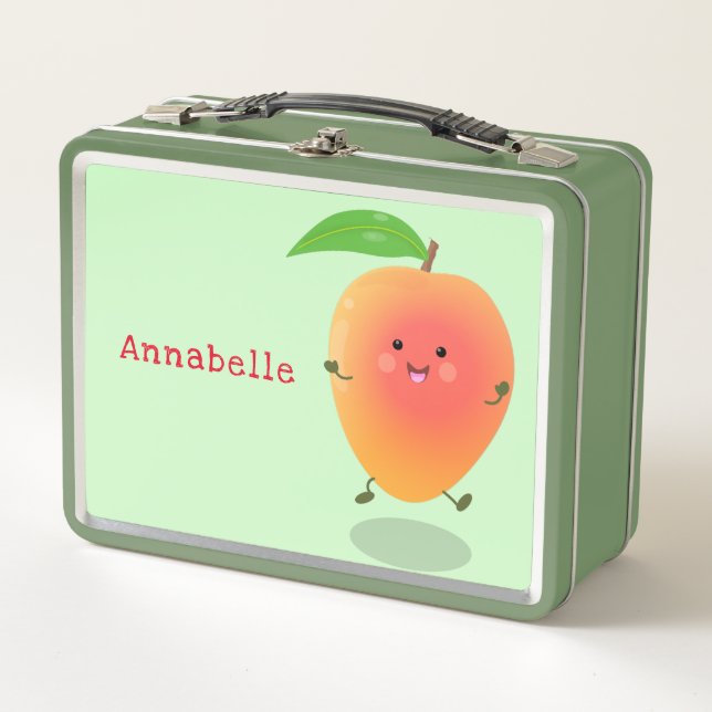 Lunch Box Caricature jaune mangue mignonne (Devant)