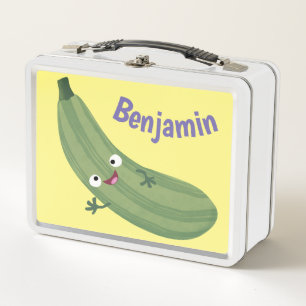 Lunch Box Caricature joyeux de courgettes mignonnes