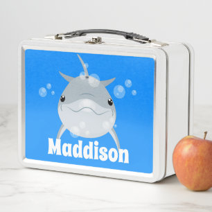 Lunch Box Caricature pour dauphin kawaii joyeux