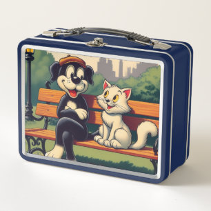 Lunch Box Caricature vintage pour chien/chat
