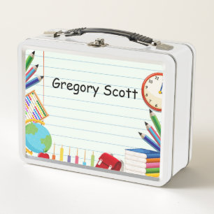 Lunch Box Carnet Papier Approvisionnement scolaire Thème Enf