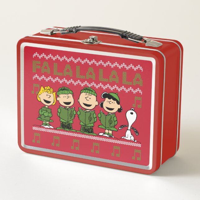 Lunch Box Caroling Christmas Sweater Graphic (Devant)