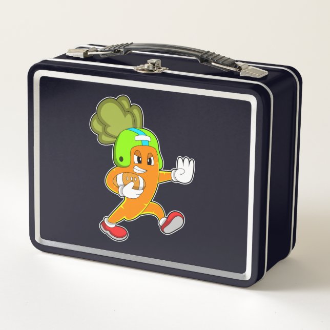 Lunch Box Carotte dans le football (Devant)
