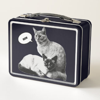 Lunch Box Carreau décoratif d'amour de chat siamois un cadea