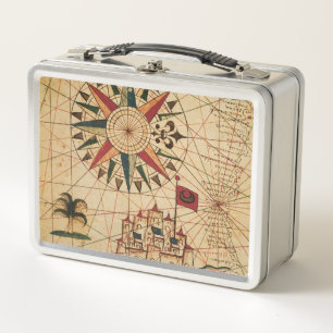 Lunch Box Carte du diagramme   de Portolan du Caire, Egypte