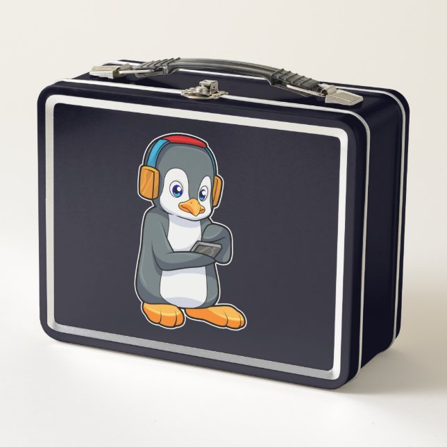 Lunch Box Casque de musique Penguin (Devant)