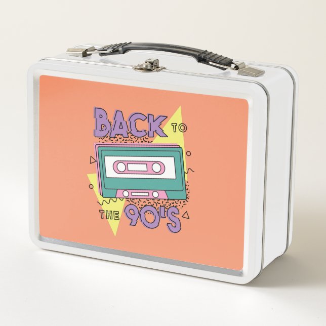 Lunch Box Cassette Classique Des Années 90 Nostalgie (Devant)