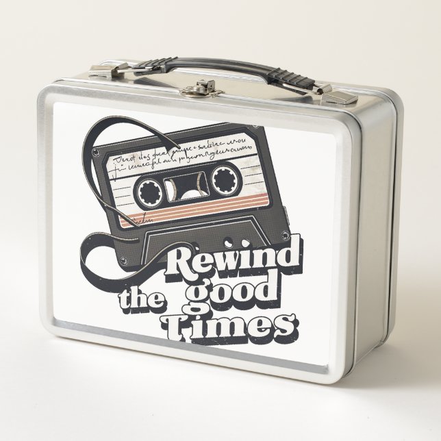 Lunch Box Cassette rétro design pour les amateurs de nostalg (Devant)