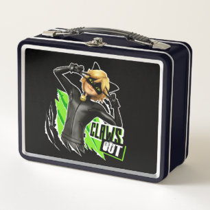Lunch Box Cat Noir Graphisme de découpe