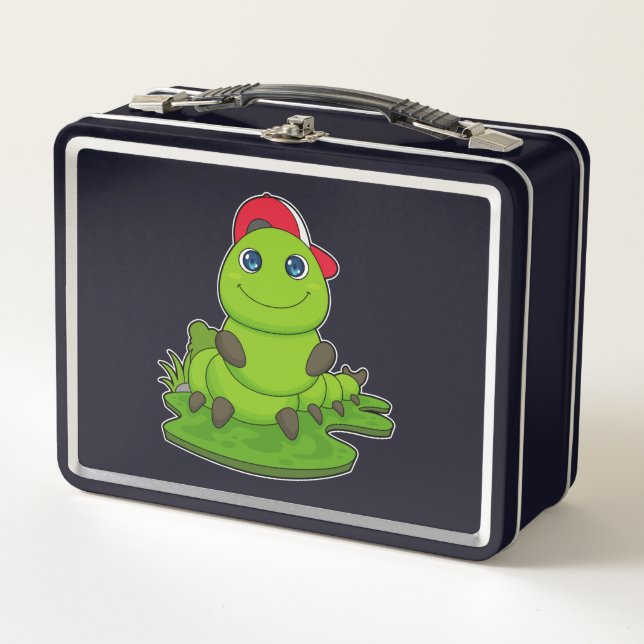 Lunch Box Caterpillar avec Casquette (Devant)