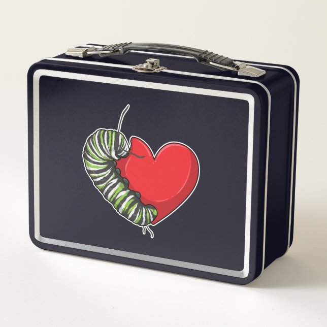 Lunch Box Caterpillar love heart (Devant)