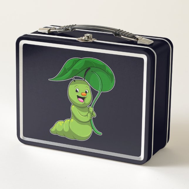 Lunch Box Caterpillar with Leaf as Parasol (Devant)