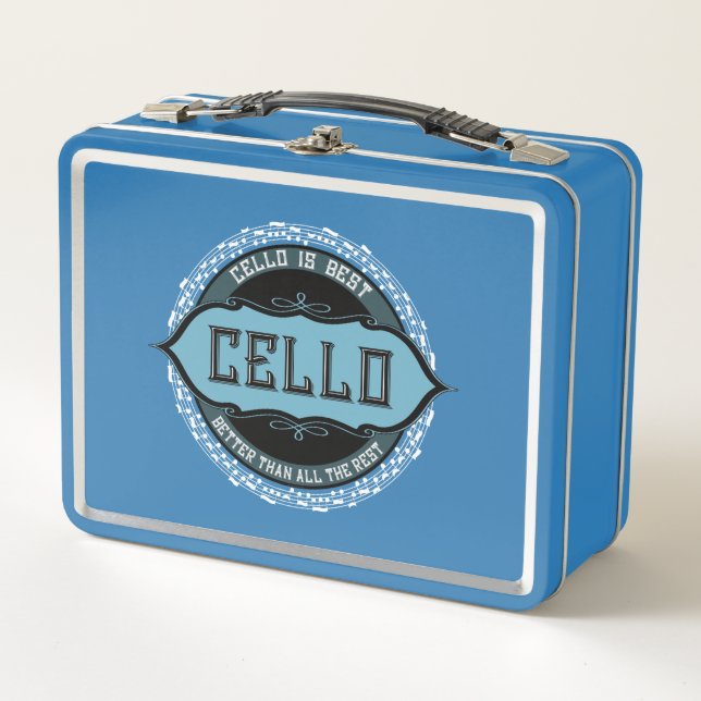 Lunch Box Cello Best Music Note Circle (Devant)