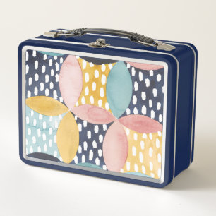 Lunch Box Cercles géométriques aquarelle