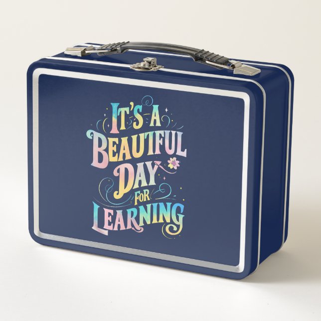 Lunch Box C'est une belle journée pour apprendre le retour à (Devant)
