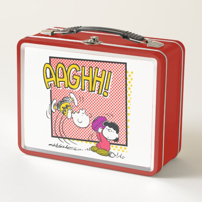Lunch Box Charlie Brown et Lucy Football Comic Graphic (Devant)