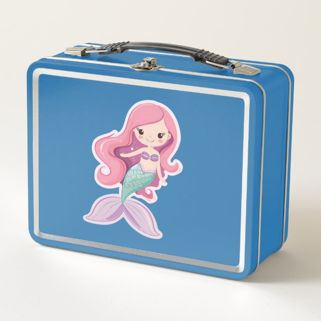 Lunch Box Charming Cute Pastel Mermaid (Devant)