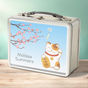 Lunch Box Chat chanceux japonais, Calico Maneki Neko