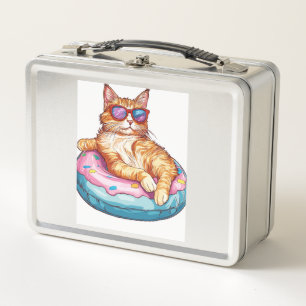 Lunch Box Chat détendu ambiance estivale � Kitty drôle au bo