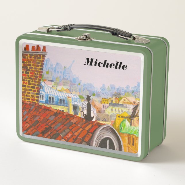 Lunch Box Chat sur le toit de Paris (Devant)