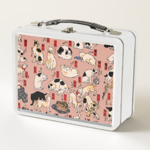 Lunch Box Chats japonais Ukiyo-e Art drôle