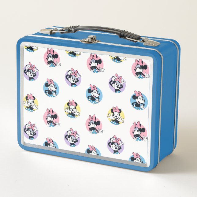 Lunch Box Cheerful Minnie Mouse Polka Dot Pattern (Devant)