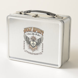 Lunch Box Chemise à cœur ailé gravure vintage Saint-Esprit_1