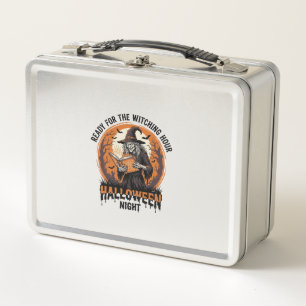 Lunch Box Chemise de sorcière Halloween Lecture de grimoire
