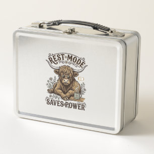 Lunch Box Chemise Vintage Lazy Highland de vache énergétique