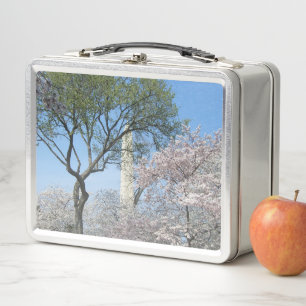 Lunch Box Cherry Blossoms et le monument de Washington à DC