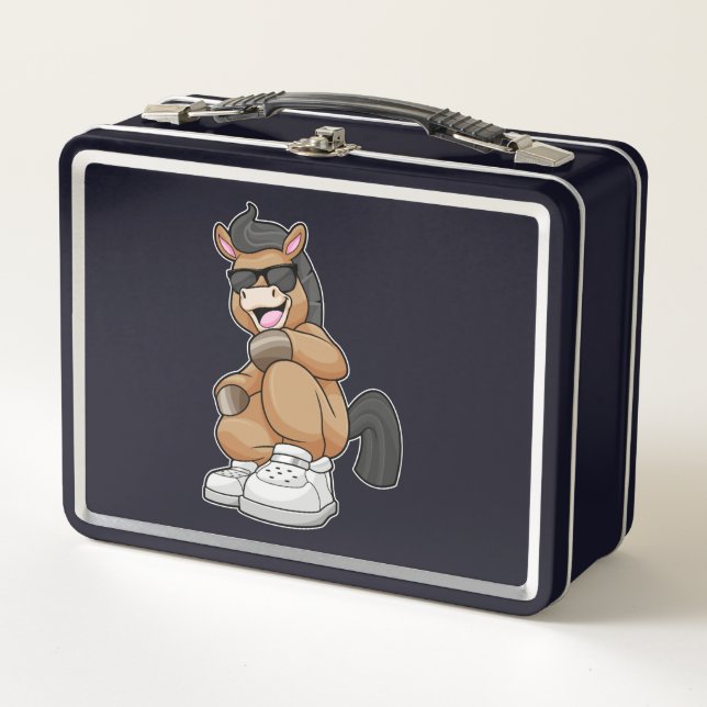 Lunch Box Cheval avec de grandes chaussures (Devant)