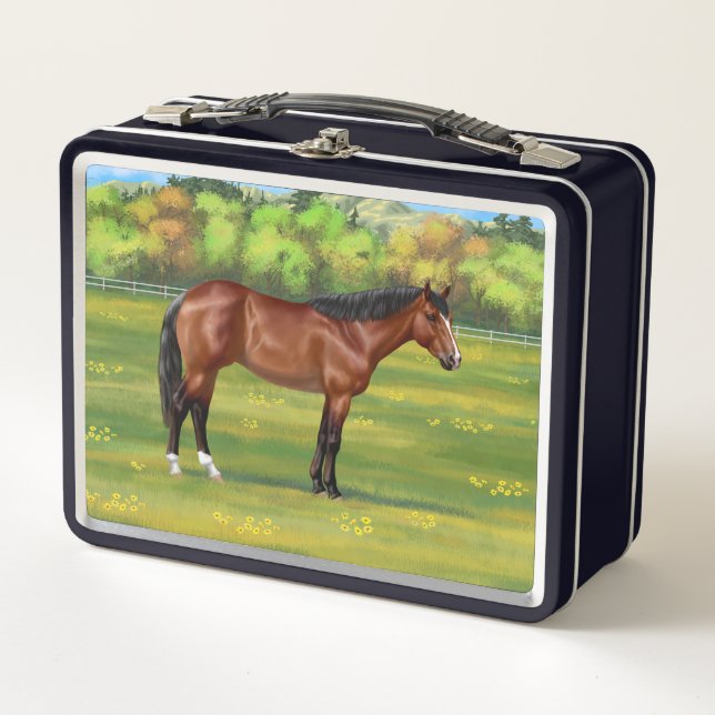 Lunch Box Cheval Brown Bay Quarter (Devant)