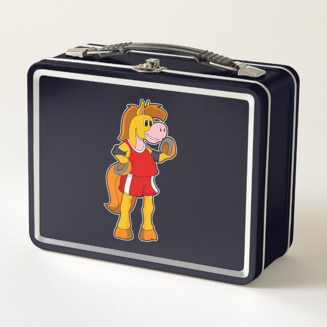 Lunch Box Cheval comme coureur (Devant)