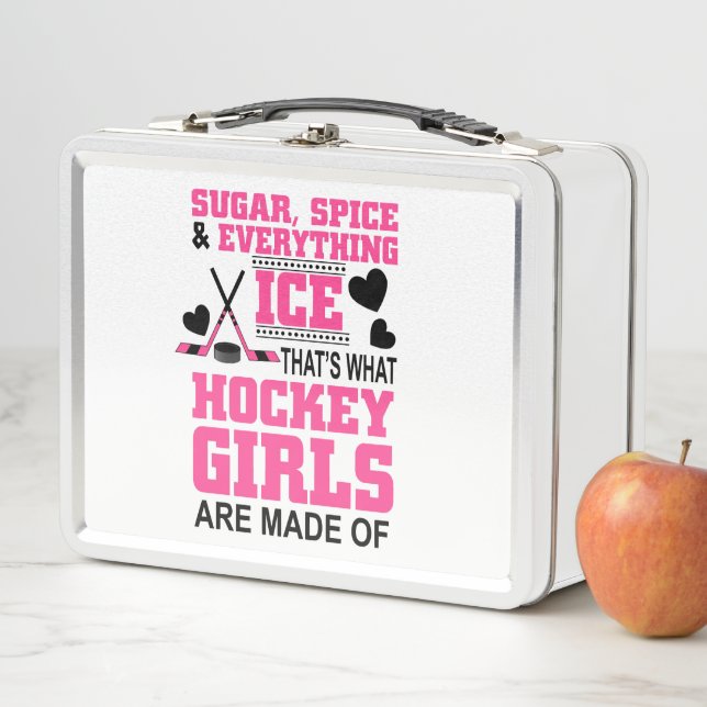 Lunch Box chic sucre et épices filles hockey sur glace (En situation)
