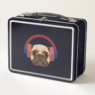 Lunch Box Chien à la musique avec casque