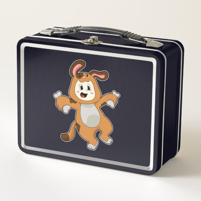 Lunch Box Chien avec os comme lapin (Devant)