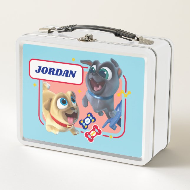 Lunch Box Chien Chien Pal | Woofin' et Wheelin' (Devant)