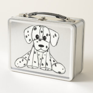 Lunch Box Chien en dalmate dessin simple noir